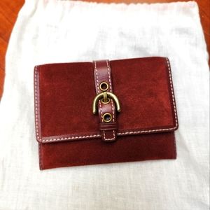 Coach Suede Wallet NWT